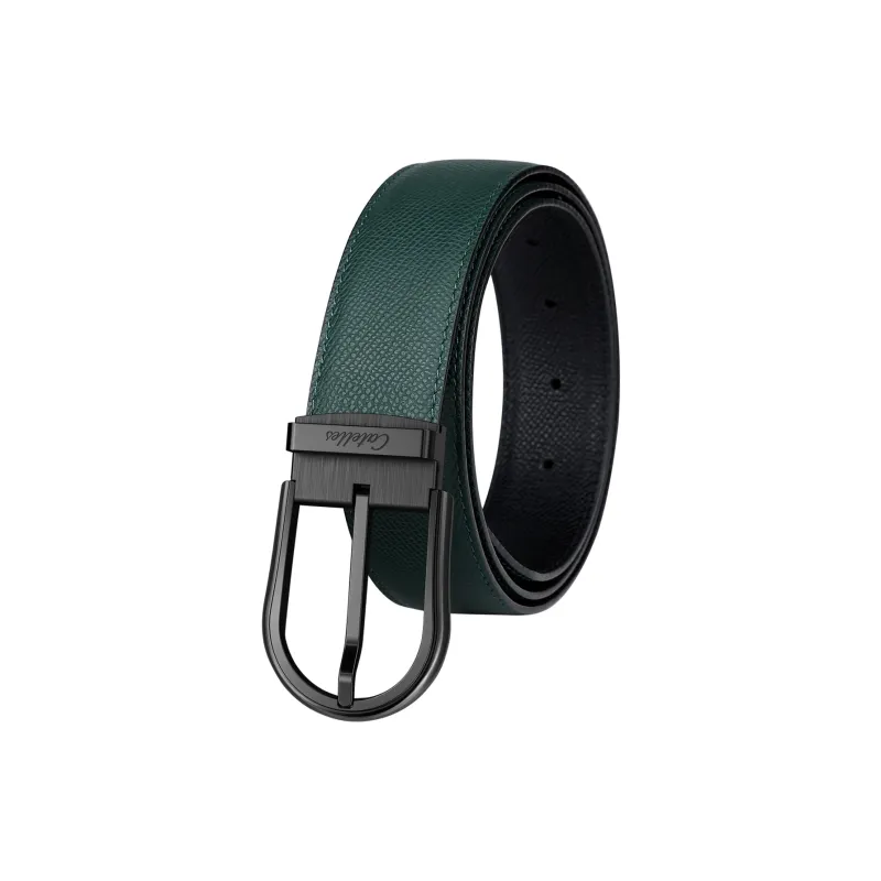 CATELLES Dual Sided Soft Top Grain Cow Leather Leather Belts Men's 3.5cm-22