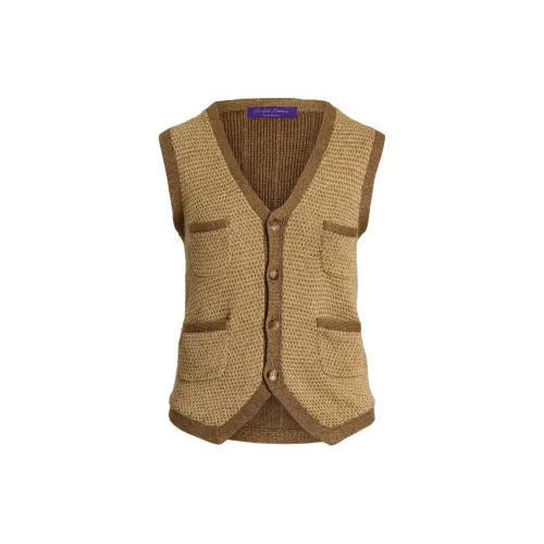 Polo Ralph Lauren Vest Women's Brown Yellow