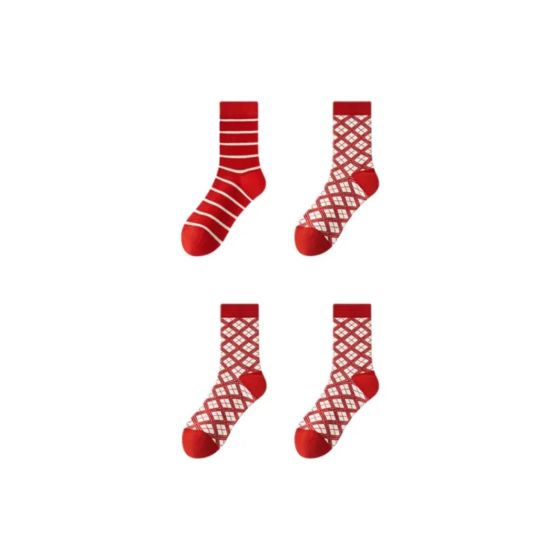 ROBINHOOD Mid Calf Socks Women's 4 Pack-4