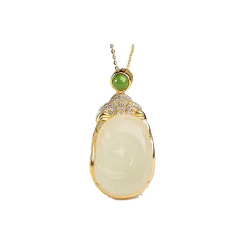 Oriental Jade Hetian Jade Necklaces White Jade Women's