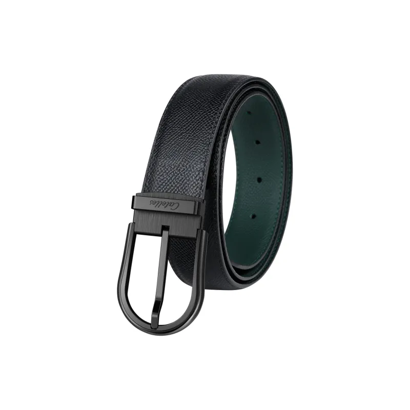 CATELLES Dual Sided Soft Top Grain Cow Leather Leather Belts Men's 3.5cm-25