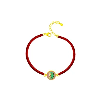 COISE S925 Silver Zodiac Year Red String Bracelet Women's