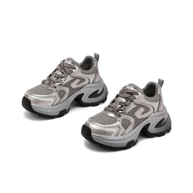 C°BANNER Wear-Resistant Low-Top Chunky Sneakers Women's-3