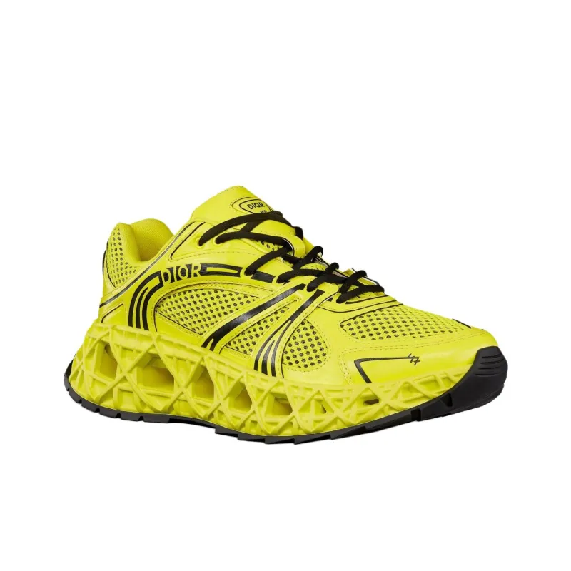 DIOR B35 NXXT Low Top Casual Shoes Men's Yellow Limited Edition Numbered Edition-2