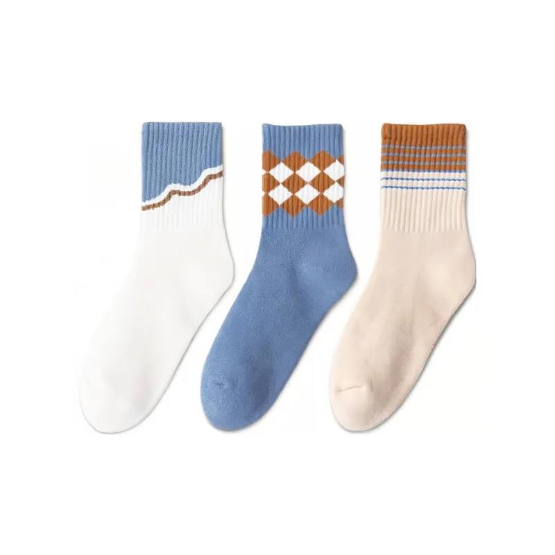 MIIOW Mid Calf Socks Women's 5 Pack-1