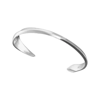 Kami Anger 925 Sterling Silver Horizontal Bangle Unisex