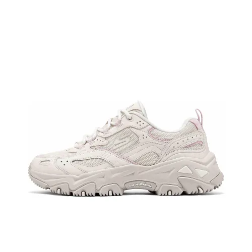 Skechers OUTDOOR Anti Slip Wear Resistant Low Top Chunky Sneakers Women's Pink