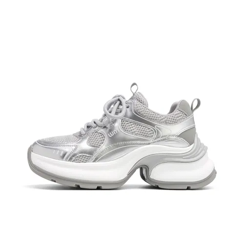 UNCLEWEN Clifton Slip Resistant Breathable Height Increasing Low Top Chunky Sneakers Women's
