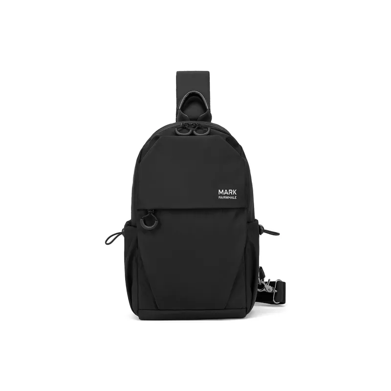 FAIRWHALE Fabric Sling Bag, Crossbody Bag, Shoulder Bag Regular Men's Black-1