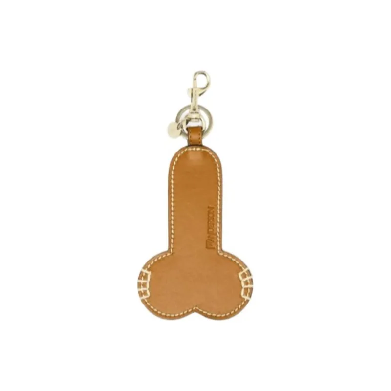JW Anderson Contrast Topstitch Penis Keyring-1