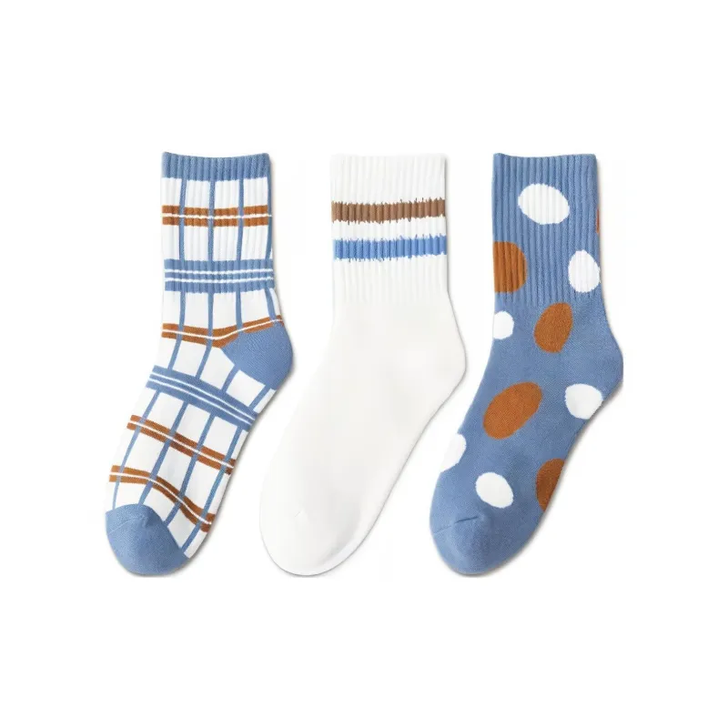 MIIOW Mid Calf Socks Women's 5 Pack-3