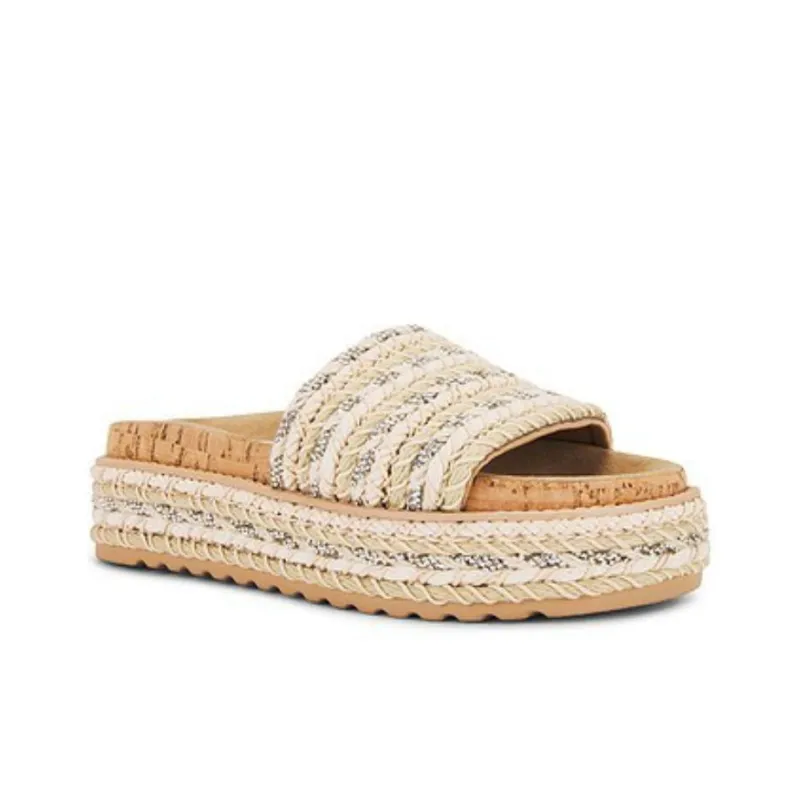 STEVE MADDEN Abrasion-Resistant Slide Slippers Women's Beige-2