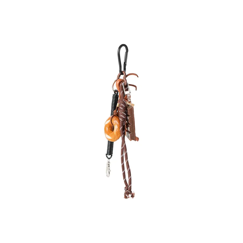 Vigno Polyester Charm Medium Size Unisex Brown-3