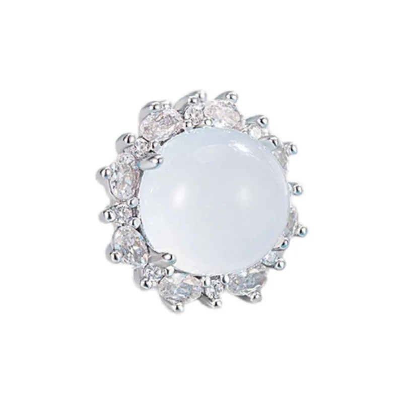 Grace Chalcedony Stud Earrings Women's-4