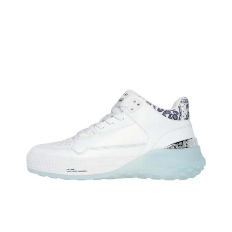 Snoop Dogg x Skechers Anti Slip Wear Resistant Low Top Casual Running Shoes Men's White-0