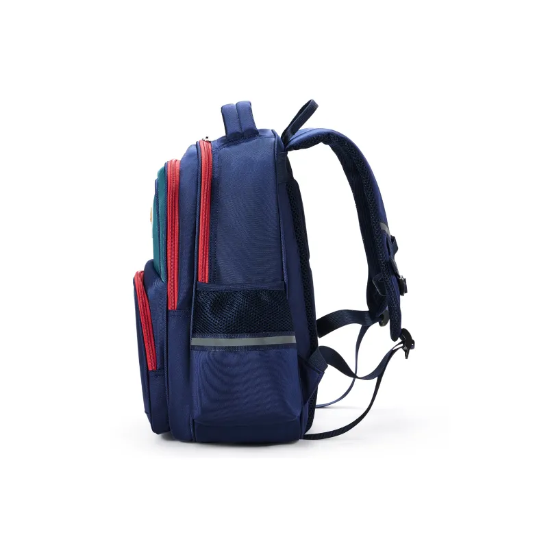 COOWOZ Fabric Backpack Regular Kids' Navy Blue Pink/Navy Blue Green-8