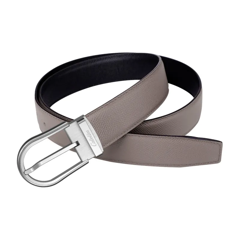 CATELLES Dual Sided Soft Top Grain Cow Leather Leather Belts Men's 3.5cm-4