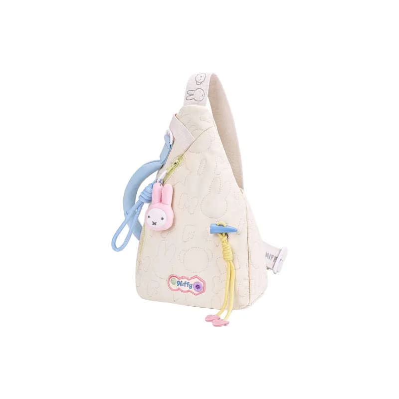 Miffy Fabric Sling Bag Small Size Women's Yellow/Ecru-10