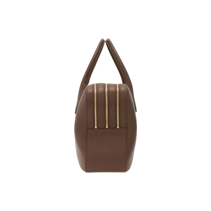 FERRAGAMO Cow Leather Shoulder Bag Crossbody Bag Handbag Medium Size Women's Mud Earth Tone-2