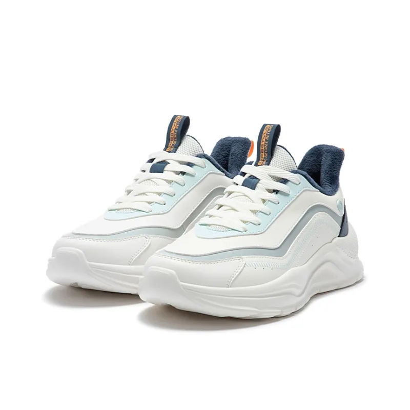 361° Cushioning, Wear Resistant Low Top Running Shoes Men's White Blue-3
