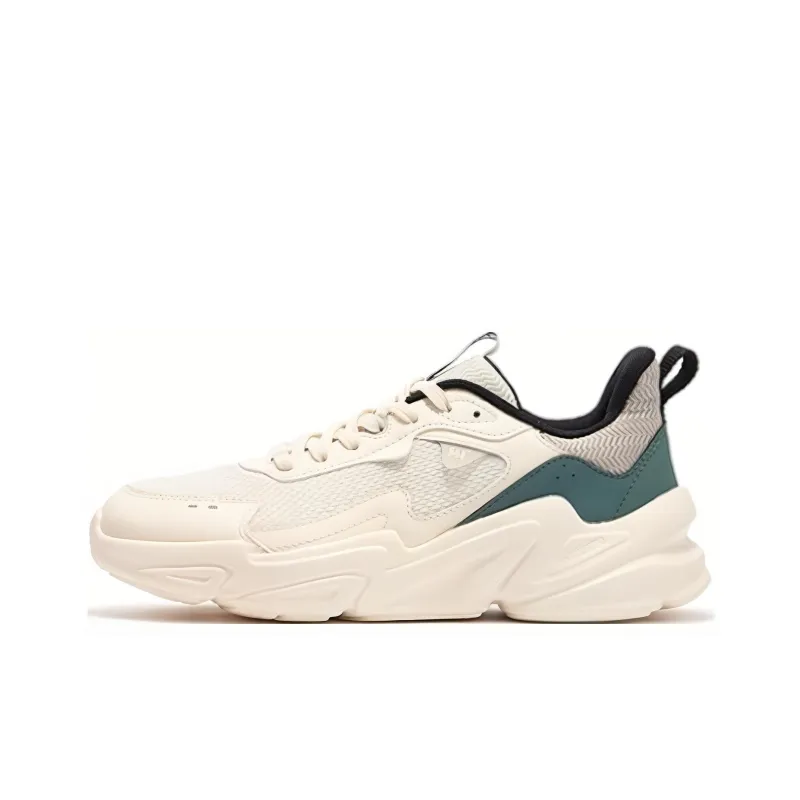 361° Slip Resistant, Breathable, Lightweight Low Top Casual Shoes Men's White Green-0