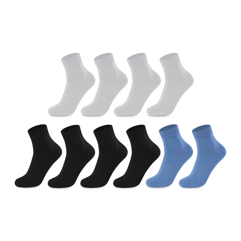 FAIRWHALE Mid Calf Socks Unisex 5 Pack-15