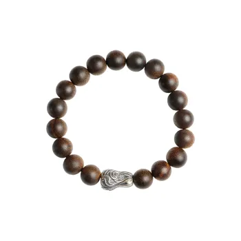 Moon Seal Hundred Rivers Agarwood Wooden Bracelets Unisex