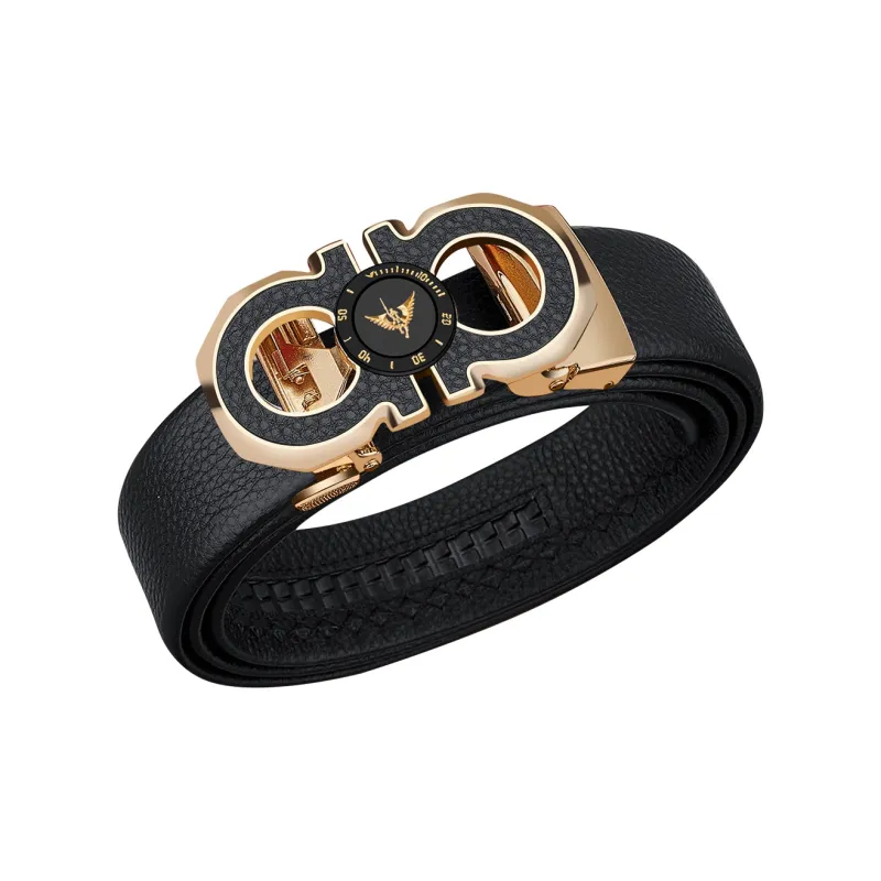 WilliamPOLO Cow Leather Belt Men's 3 Colors Available For Selection 3.5cm Width-6