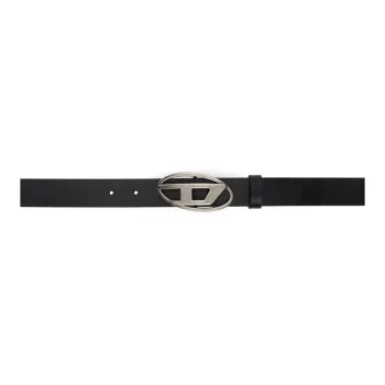 DIESEL Leather Belts Kids' Black Width 3CM