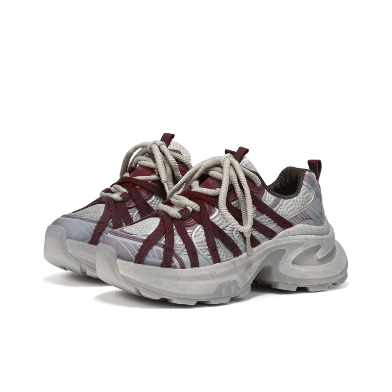 FOREVER 21 Abrasion Resistant Height Increasing Low Top Chunky Sneakers Women's-1