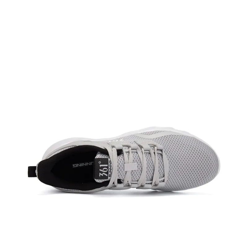 361° Cushioning Breathable Low Top Running Shoes Men's Gray Black-3