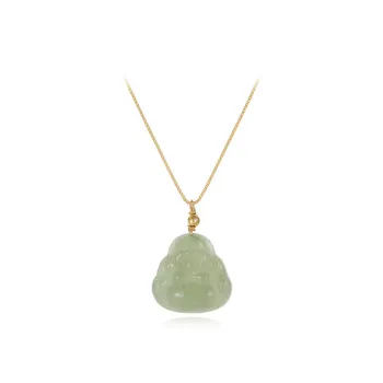 Bermuda Eyes Hetian Jade Necklaces Green Jade Women's