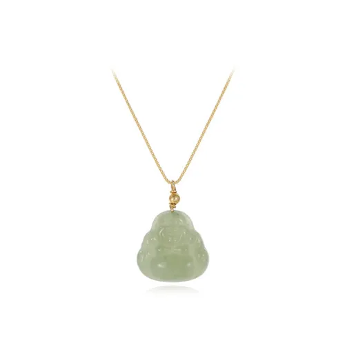 Bermuda Eyes Hetian Jade Necklaces Green Jade Women's