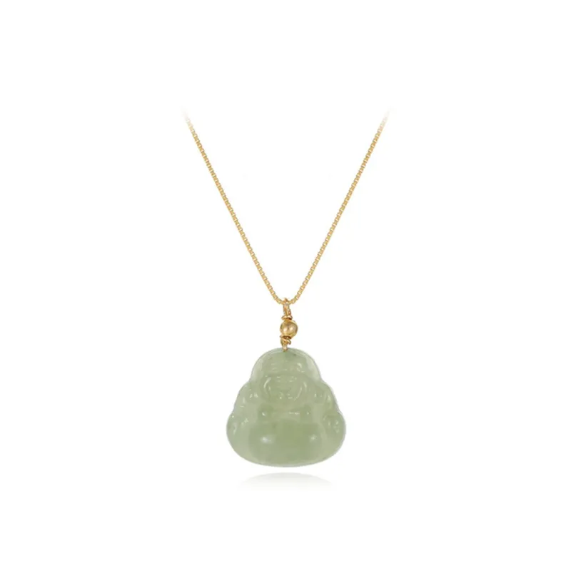 Bermuda Eyes Hetian Jade Necklaces Green Jade Women's-0