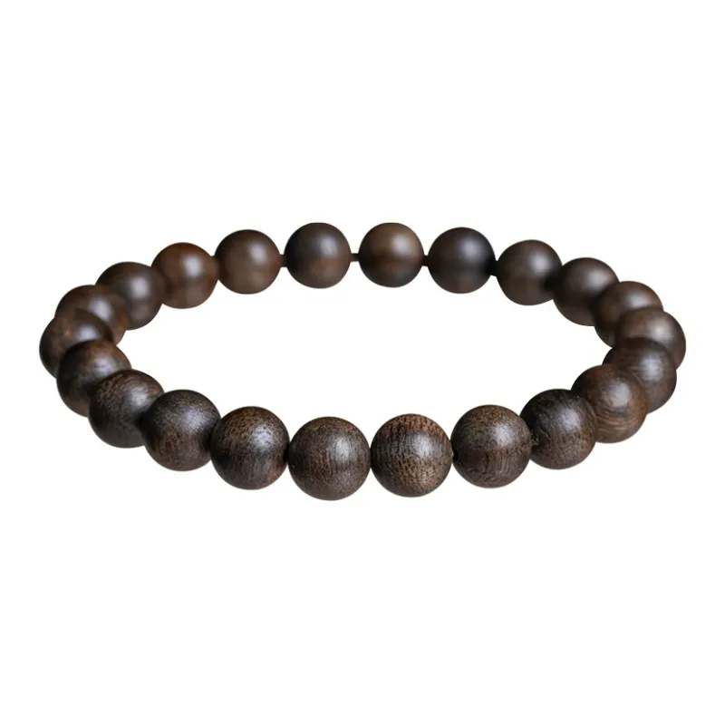 GUMUJIANG Fragrance Agarwood New Chinese Style Single Wrap Beaded Bracelet Unisex-11