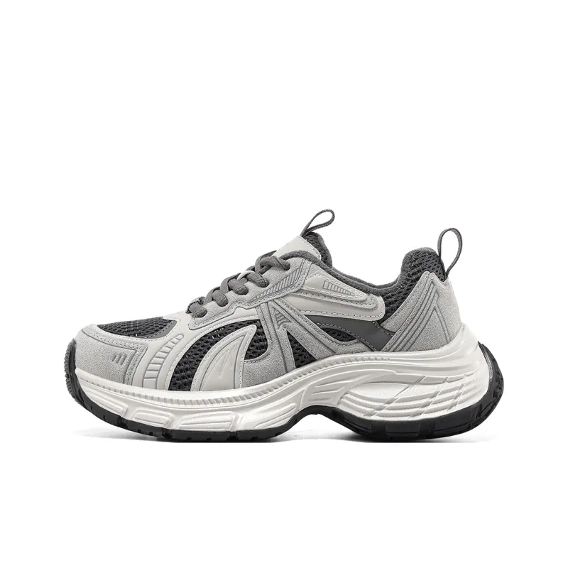 C°BANNER Durable Warm Low Top Chunky Sneakers Women's Gray-0