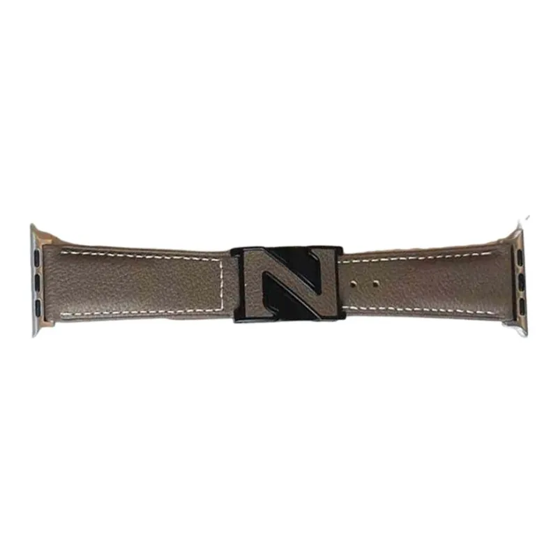 NCFCK Watch Band Apple Compatibility Cowhide Leather Material-11