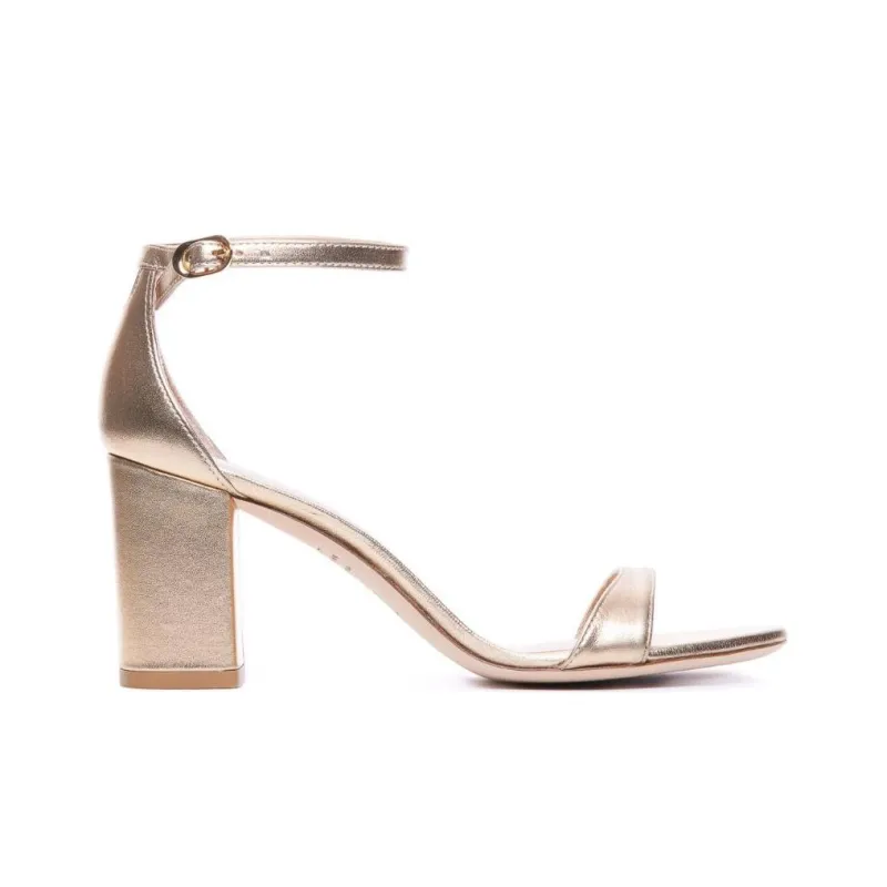 Stuart Weitzman/SW Nudistarc One Strap Sandals 7.5cm Women's Gold-1