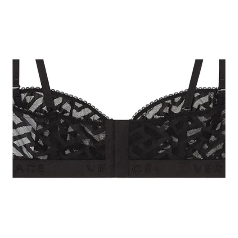 VERSACE VERSACELa Greca Bra Women's Black-3