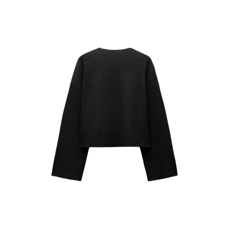 ZARA Jackets Coats Women's Black-1