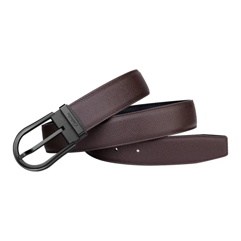 CATELLES Dual Sided Soft Top Grain Cow Leather Leather Belts Men's 3.5cm-19