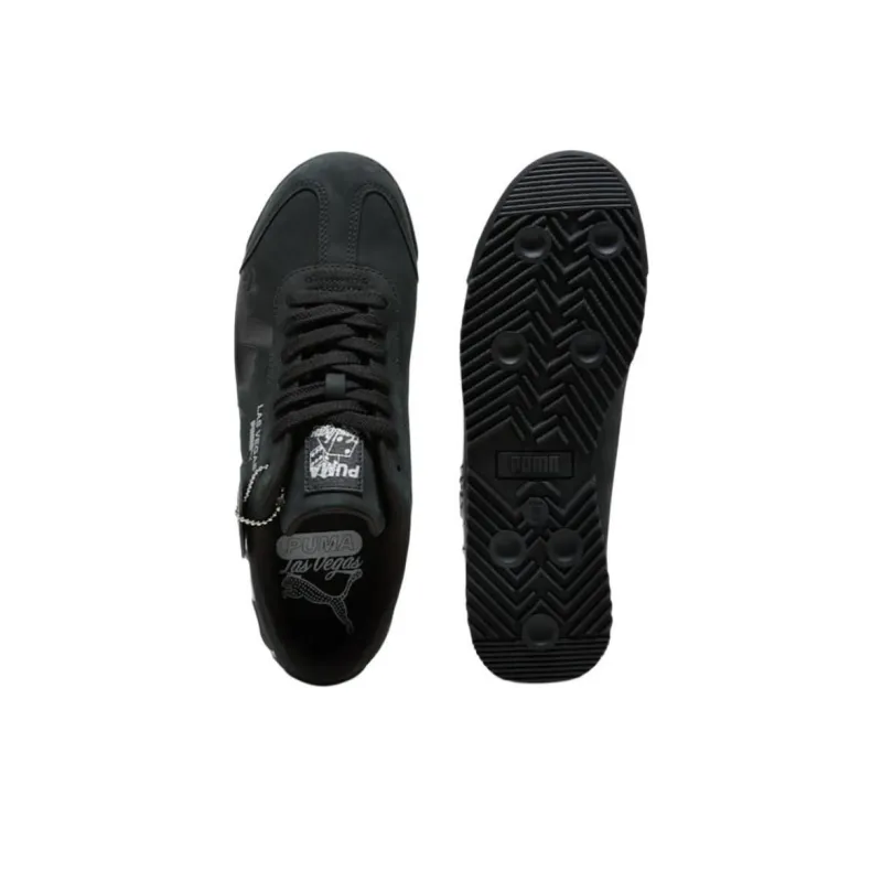 PUMA Roma Anti Slip Wear Resistant Low Top Casual Shoes Men's Black-3