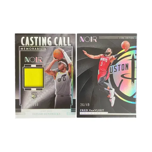 PANINI 2023 24 Hendrix RC Rising Stars Jersey NOIR99+Noir Fred VanVleet 26/49 Star Card Pass Through Sports Cards 2 Pcs