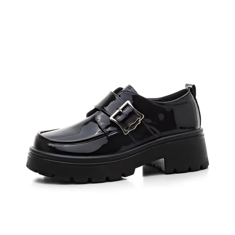 Warrior Loafers 5.5CM Women's Black-1