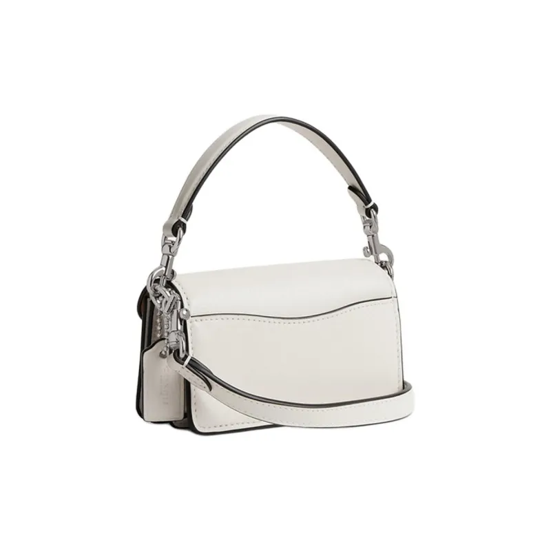 COACH Tabby Calfskin Shoulder Bag, Crossbody Bag, Handbag Mini Women's Chalk White-1