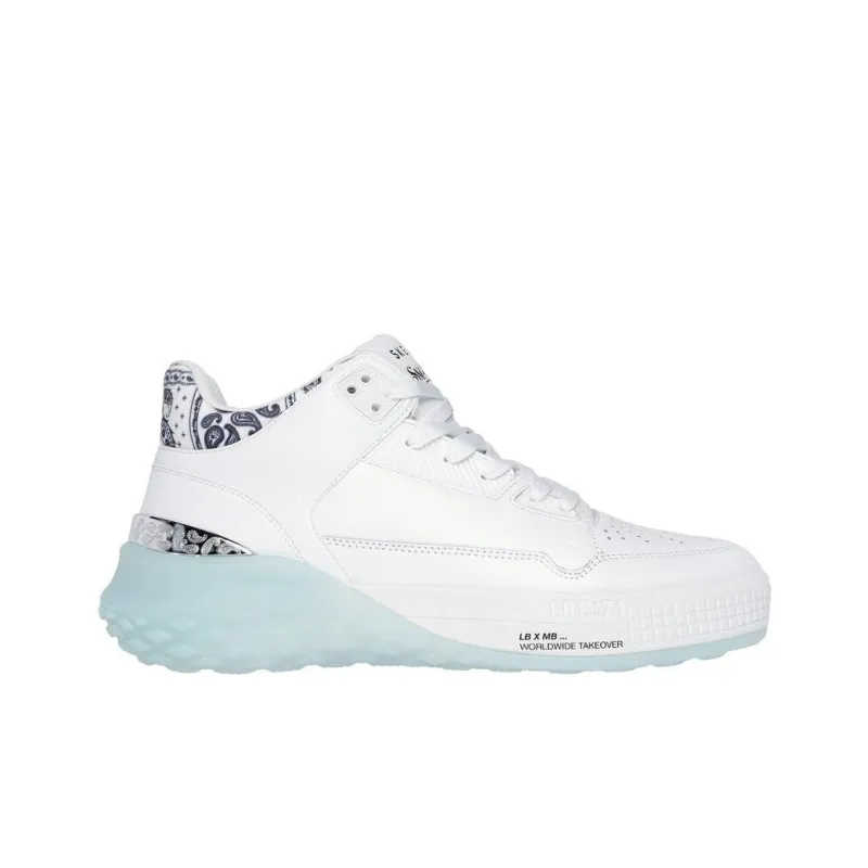 Snoop Dogg x Skechers Anti Slip Wear Resistant Low Top Casual Running Shoes Men's White-1