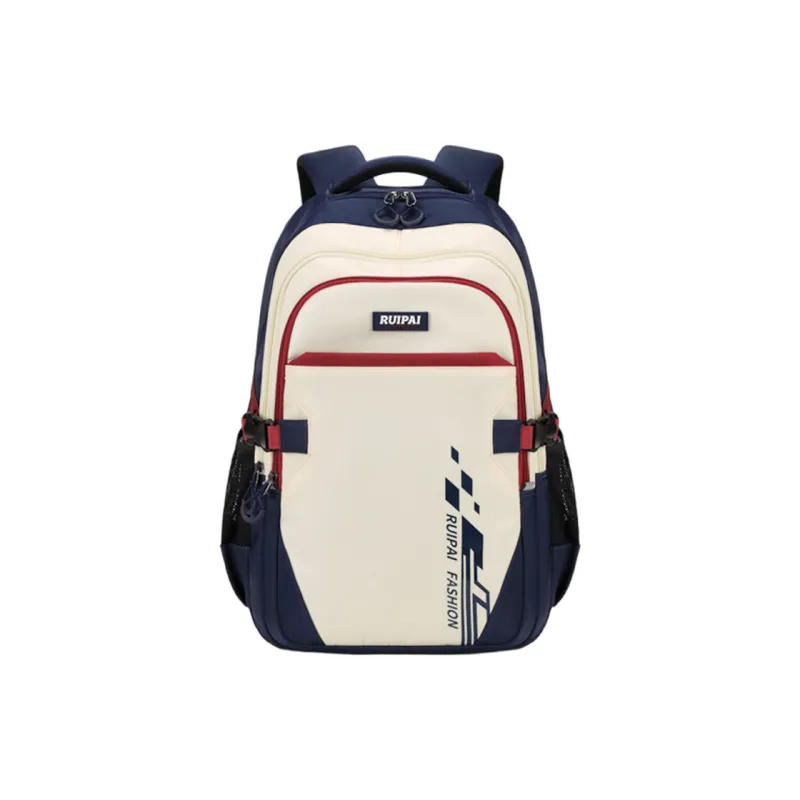 RUIPAI Fabric Backpack Regular Unisex Blue Red/Orange Green-0