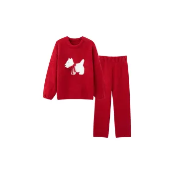 Sleeping Beauty Pajama Set Women's Red