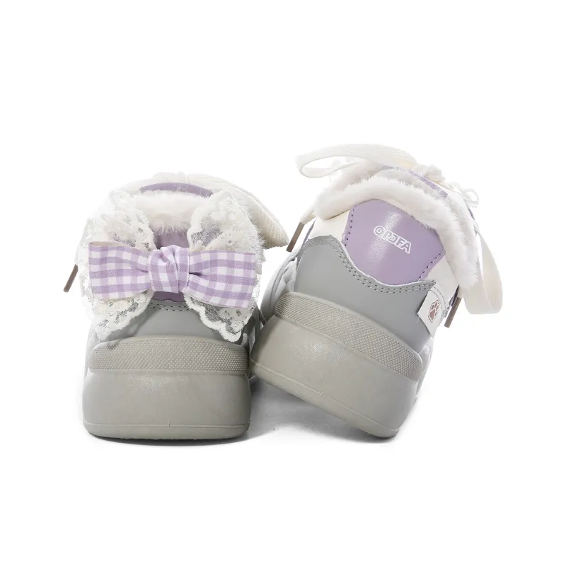 Lovely You Warm Wear-Resistant Lightweight Low-Top Skateboard Shoes Women's-4