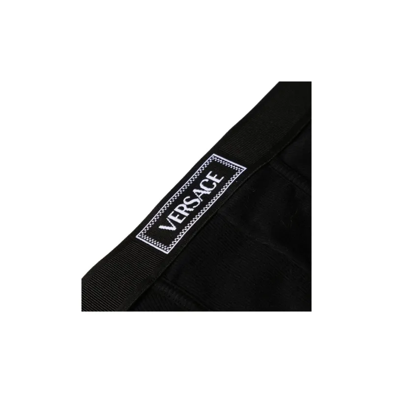 VERSACE 90s Logo Ribbed Long Boxers-2